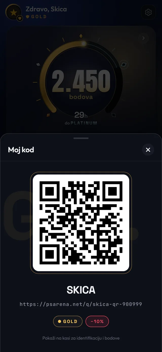 QR kod za kasu